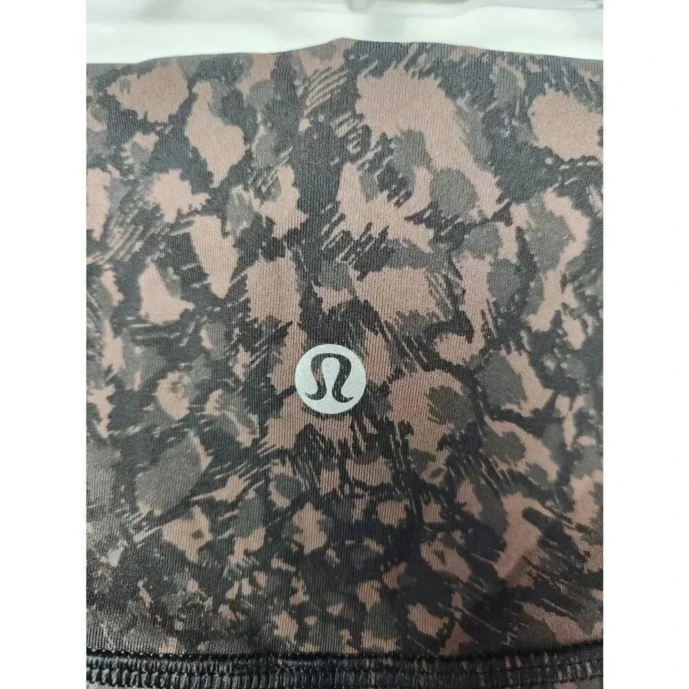 Lululemon Wunder Under High Rise Crop Legging Camo Size 8.